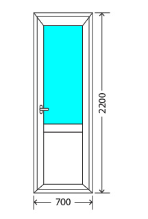 Балконный блок: дверь Exprof S-358 Краснознаменск