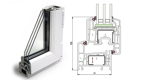 Балконный блок 1500 x 2200 - REHAU Delight-Design 40 мм Краснознаменск