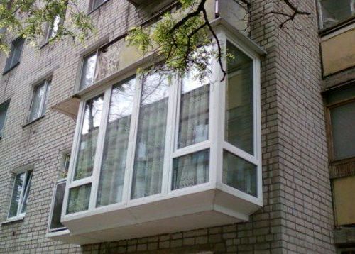 Полное остекление балкона от пола до потолка Краснознаменск