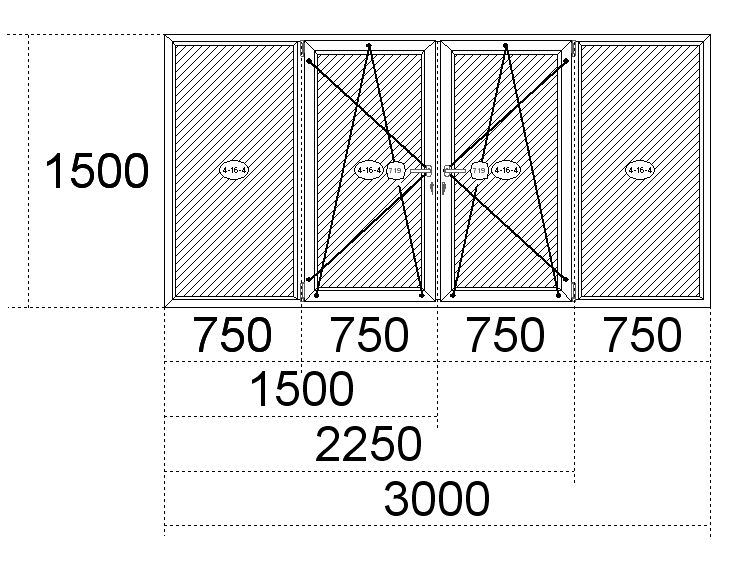 Стандартные окна ПВХ: размеры - высота и ширина Краснознаменск