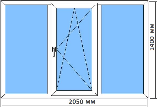 Стандартные размеры пластиковых окон в типовых домах Краснознаменск